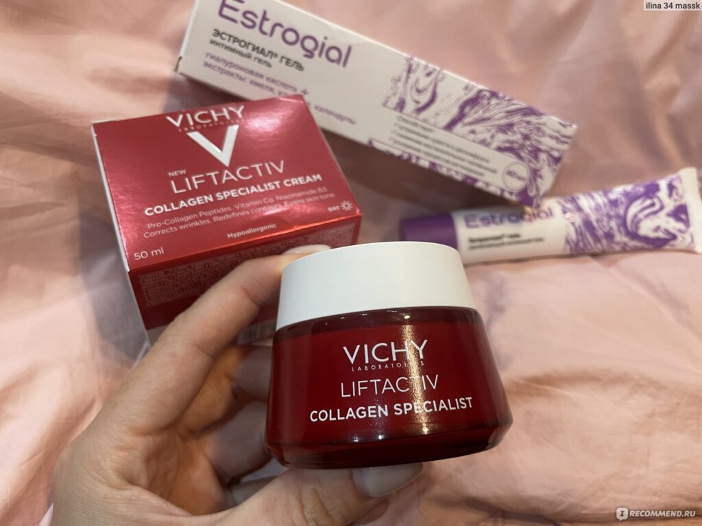 Krem dlailiцa vichy ribtactiv collagen специалист - «c эtim kremom ...