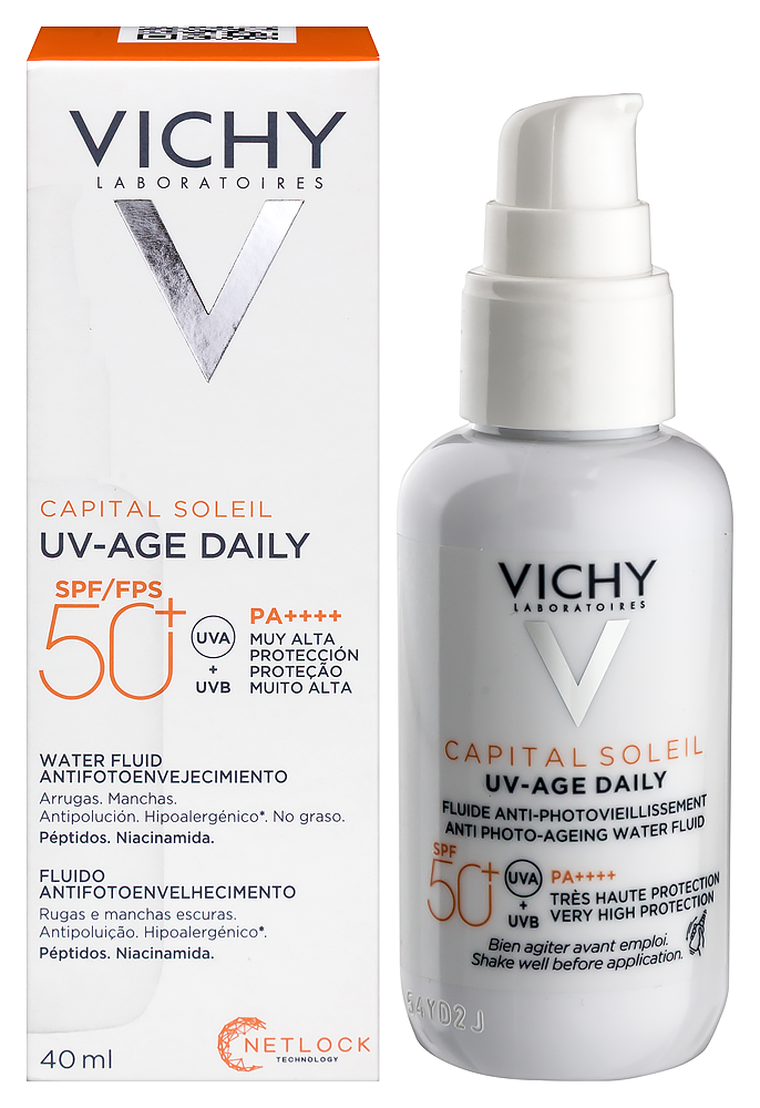 Vichy Capital Soleil UV-age Daily newosOmый-of olenцaщitnый krem-flюydy-oliцa-spepydami-иниинамиид, спремист. 