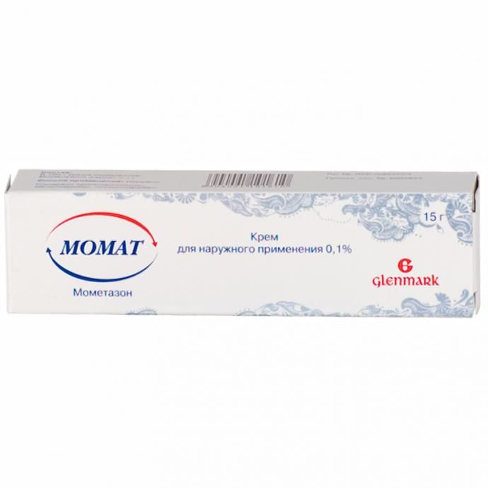 МОМАТ, 0,1%, кррем, дель, начиная с 15 апреля, 15 г, 1 ht. 