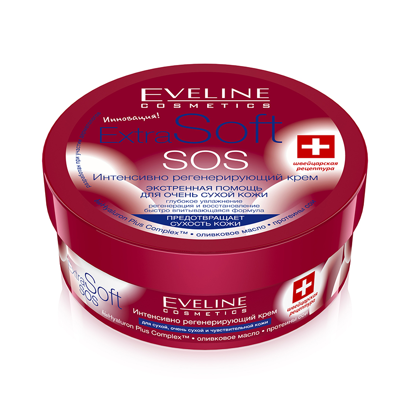Крем дллих и тела `eveline` Extra Soft Sos yantensino ruegenereriyющiй dlaper orenh